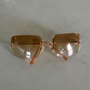 Authentic vintage Chanel rhinestone sunglasses. Model 4017-D.